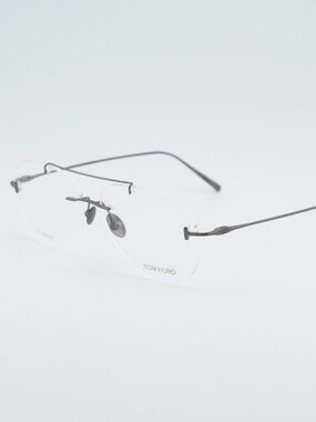 Tom Ford FT5679 008 Eyeglasses Gunmetal 56mm Aviator Frame